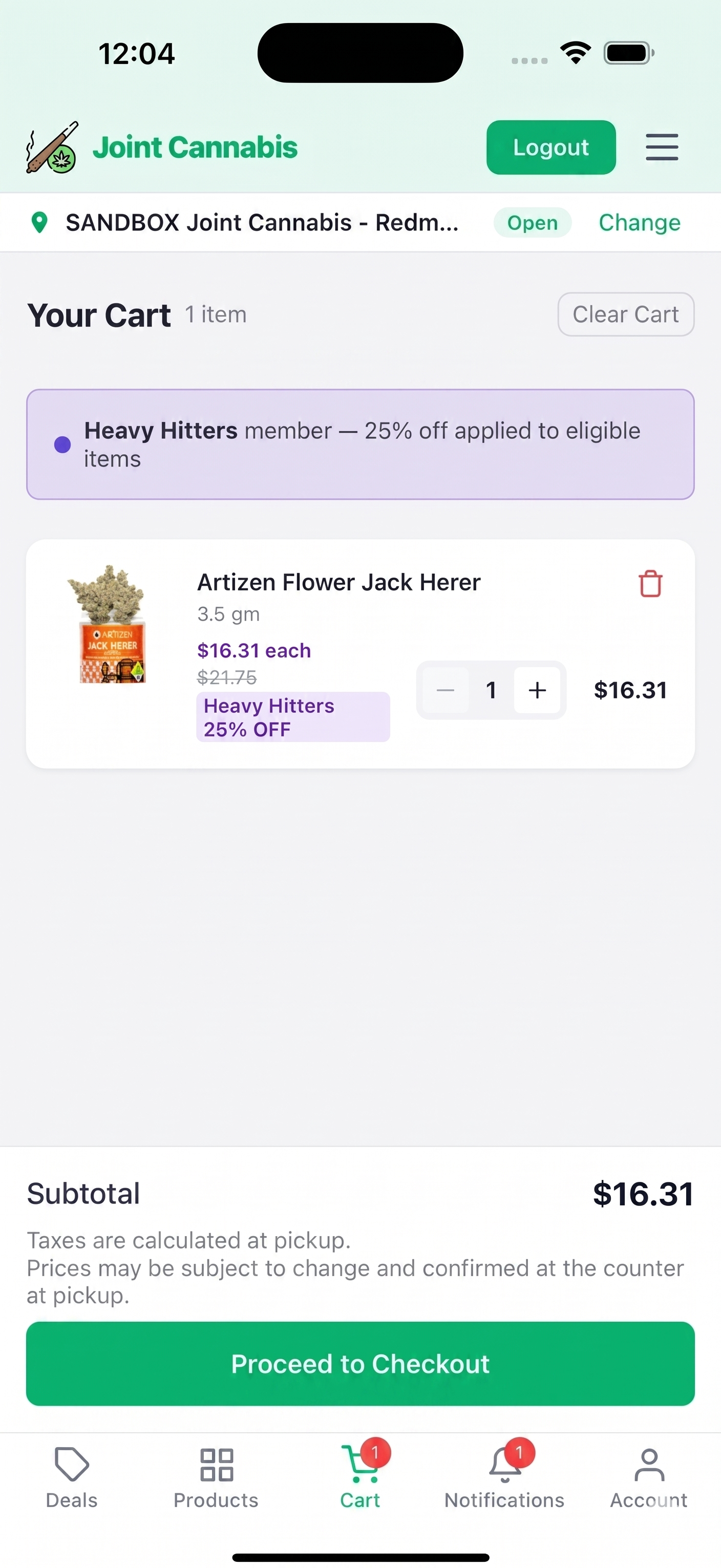 Loyalty checkout