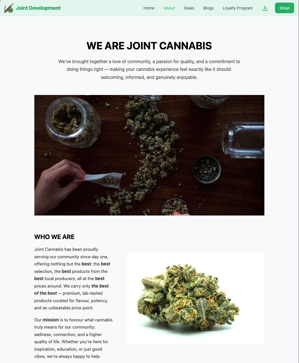 Dispensary website